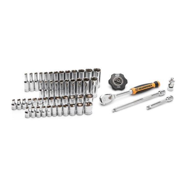 1008066261 1/4 in. Drive 90-Tooth 6-Point Standard and Deep SAE/Metric Mechanics Tool Set (52-Piece) - Image 7