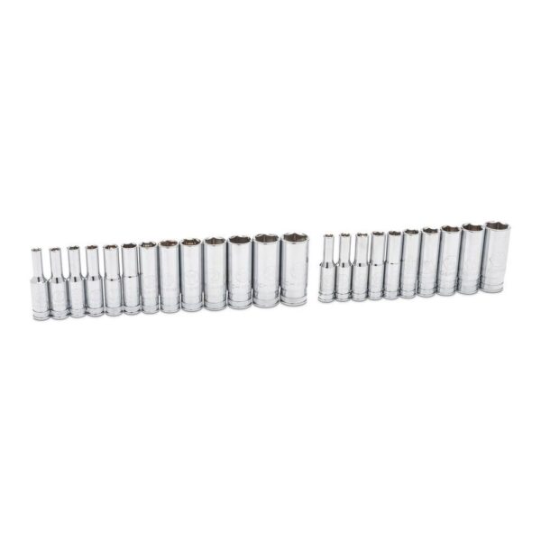 1008066261 1/4 in. Drive 90-Tooth 6-Point Standard and Deep SAE/Metric Mechanics Tool Set (52-Piece) - Image 11