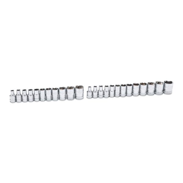 1008066261 1/4 in. Drive 90-Tooth 6-Point Standard and Deep SAE/Metric Mechanics Tool Set (52-Piece) - Image 10