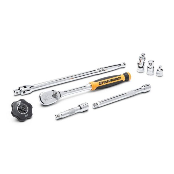 1008066262 3/8 in. Drive 90-Tooth 6-Point Standard and Deep SAE/Metric Mechanics Tool Set (58-Piece) - Image 9