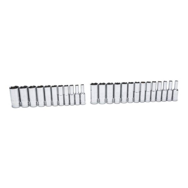 1008066262 3/8 in. Drive 90-Tooth 6-Point Standard and Deep SAE/Metric Mechanics Tool Set (58-Piece) - Image 10