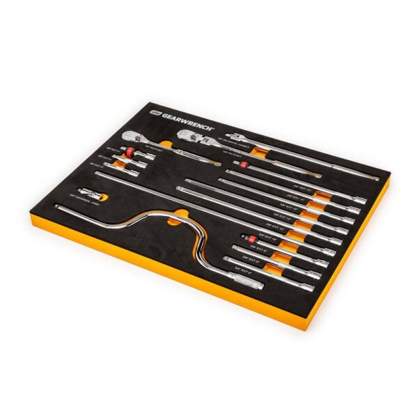 1006452353 3/8 in. Drive 90-Tooth Ratchets and Drive Tool Set in EVA Foam Tray (17-Piece) - Image 7