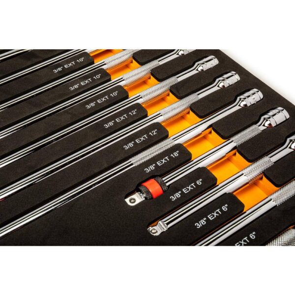 1006452353 3/8 in. Drive 90-Tooth Ratchets and Drive Tool Set in EVA Foam Tray (17-Piece) - Image 5