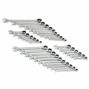 1002716201 SAE/Metric 72-Tooth Combination Ratcheting Wrench Tool Set (32-Piece)