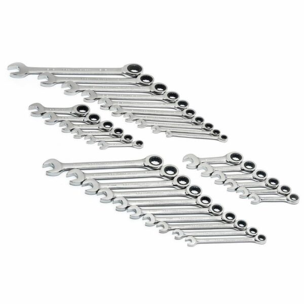 1002716201 SAE/Metric 72-Tooth Combination Ratcheting Wrench Tool Set (32-Piece)