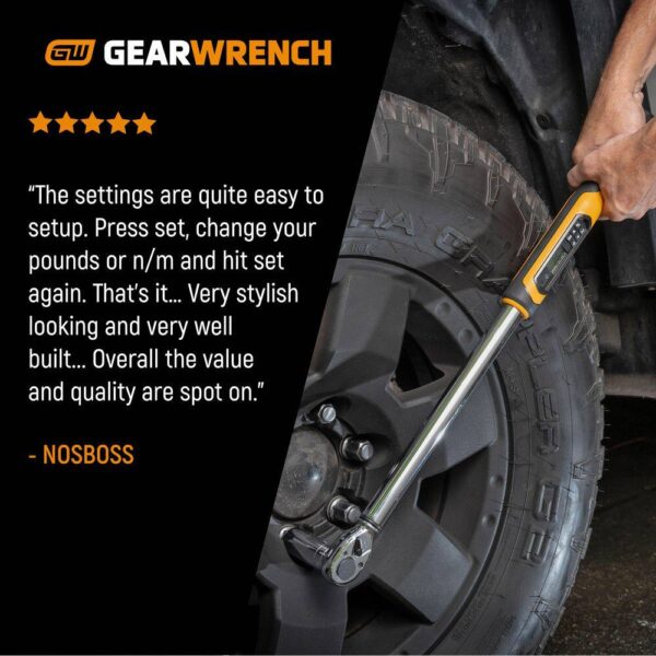 1004423840 1/2 in. Drive 25-250 ft./lbs. Electronic Torque Wrench - Image 3