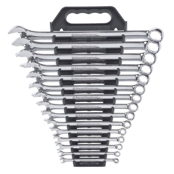 1001054224 12-Point SAE Long Pattern Combination Wrench Set (15-Piece)