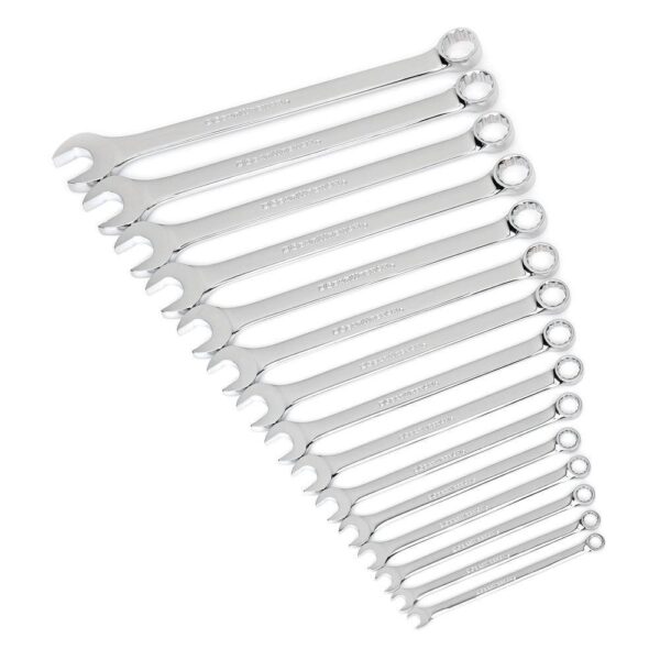 1001054224 12-Point SAE Long Pattern Combination Wrench Set (15-Piece) - Image 5