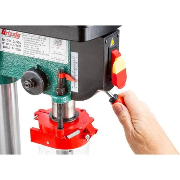 Industrial G0925 8 in. 5-Speed Benchtop Drill Press with 1/2 in. Chuck Capacity - Image 2