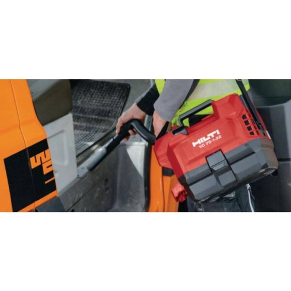 2248004 22-Volt  Li-Ion VC 75 CFM 1 Gal Cordless 1.6 PSI Dust Vacuum w/Hose, Filter and Fleece Bag (Battery Not Included) - Image 5
