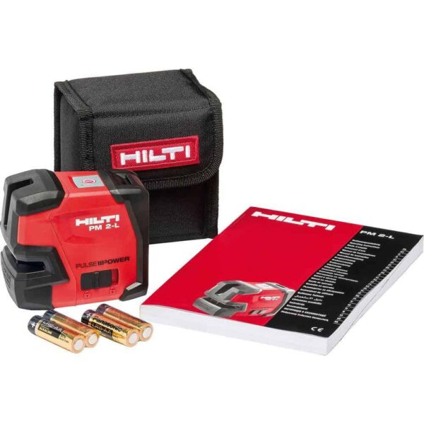 Hilti 2047044 33 ft. PM 2-L Red Line Laser with (2) AA Batteries