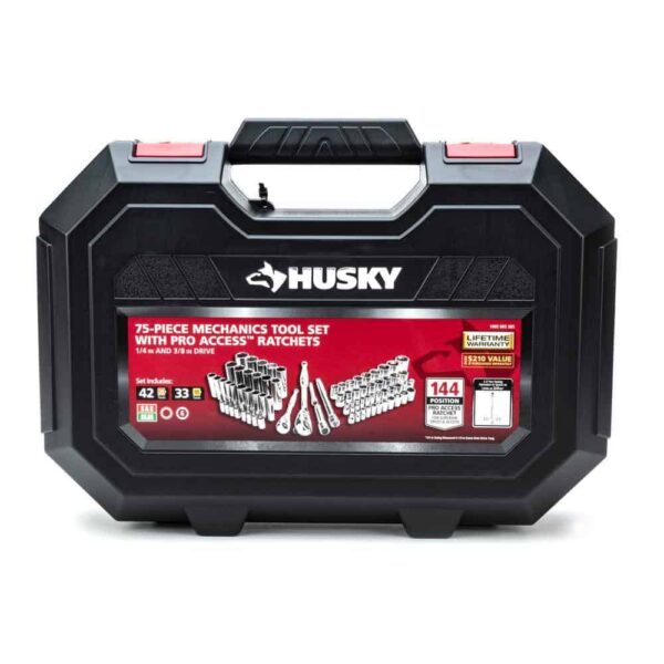 144-Position 1/4 in. and 3/8 in. Drive Mechanics Tool Set (75-Piece) - Image 3