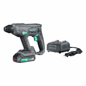 Denali by  20V Cordless Rotary Hammer Kit with 2.0Ah Lithium Battery and 2.4A Charger, Blue