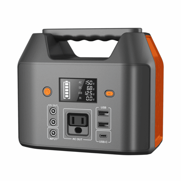 EnginStar Portable Power Station 150W 155Wh Solar Generator 110V 42000mAh Portable Power Bank w/AC Outlet