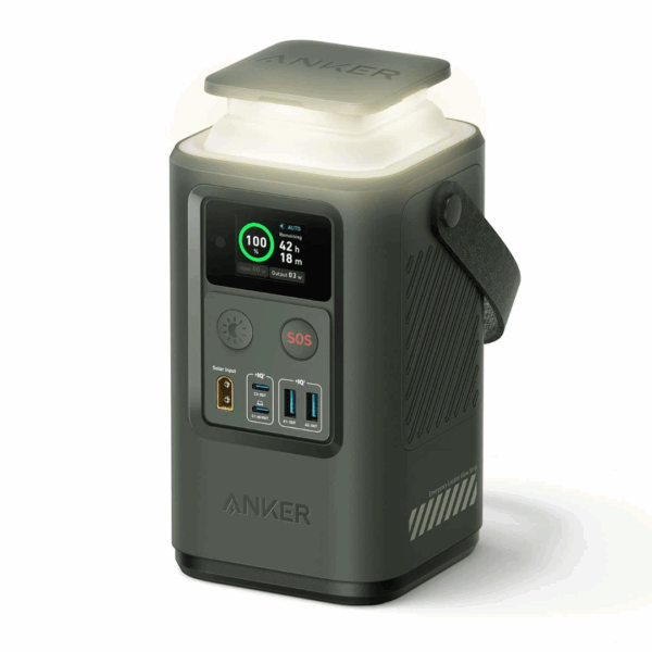 Anker Power Bank Power Station 60,000mAh, Portable Outdoor Generator 87W with Smart Digital Display