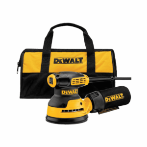 DWE6421K Orbital Sander Kit, 5 inch, 3 amp, Corded, 12,000 OPM