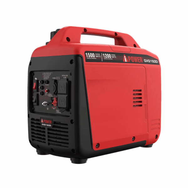 A-iPower GXS1500i 1500-Watt Recoil Start Gasoline Powered Ultra-Light Inverter Generator with 60cc OHV Engine and CO Sensor Shutdown