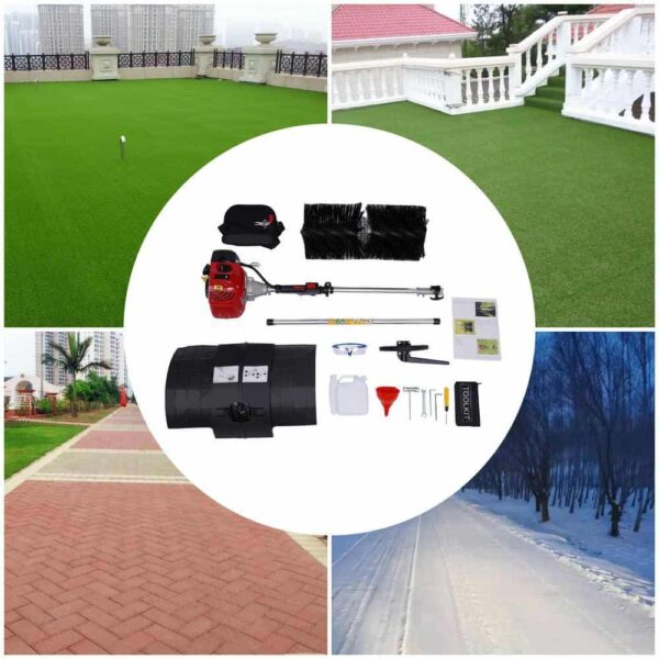 YIYIBYUS OT-MLLCR-846 2.3 HP Powerful Handheld Cleaning Sweeper Power Lawn Sweeper - Image 5