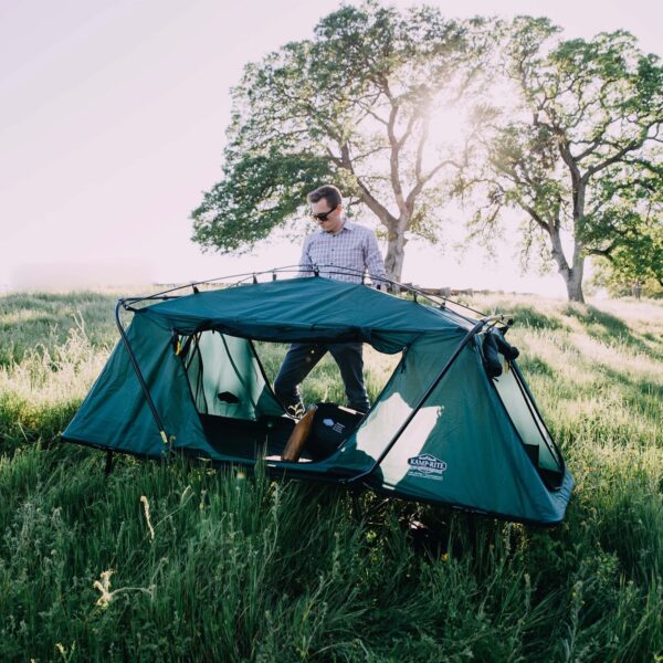 Oversized Quick Setup 1 Person Cot, Lounge Chair, & Tent, w/Domed Top - Image 4