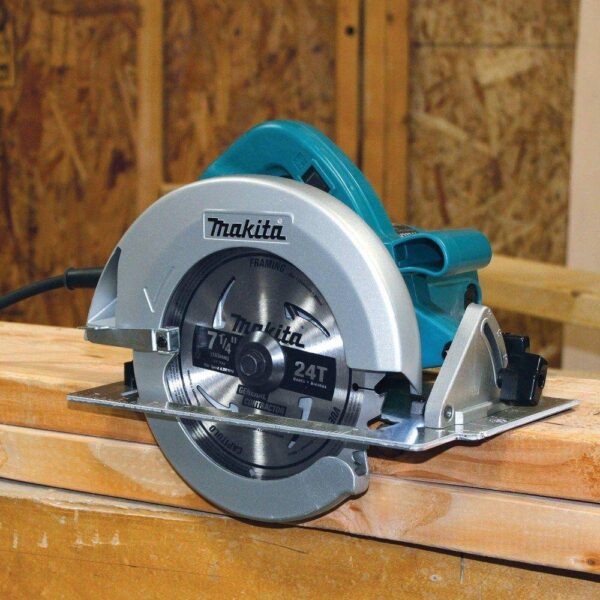 5007F 7-1/4 in. 15 Amp Corded Circular Saw with Dust Port 2 LED Lights 24T Carbide Blade - Image 9