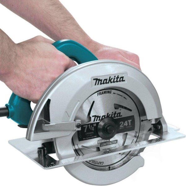 5007F 7-1/4 in. 15 Amp Corded Circular Saw with Dust Port 2 LED Lights 24T Carbide Blade - Image 6