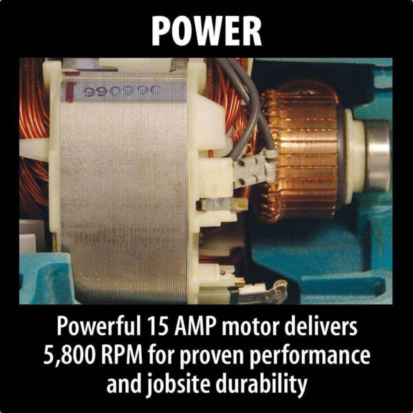 5007F 7-1/4 in. 15 Amp Corded Circular Saw with Dust Port 2 LED Lights 24T Carbide Blade - Image 12