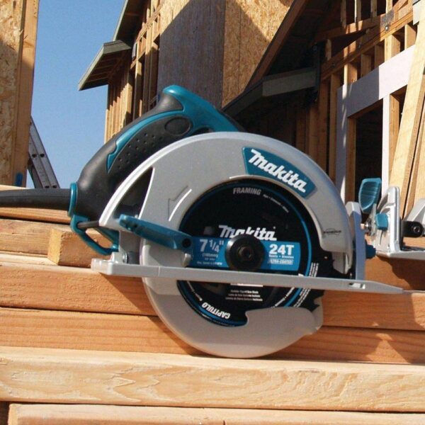 868926 15 Amp 7-1/4 in. Corded Lightweight Magnesium Circular Saw with LED Light, Dust Blower, 24T Carbide blade, Hard Case - Image 8