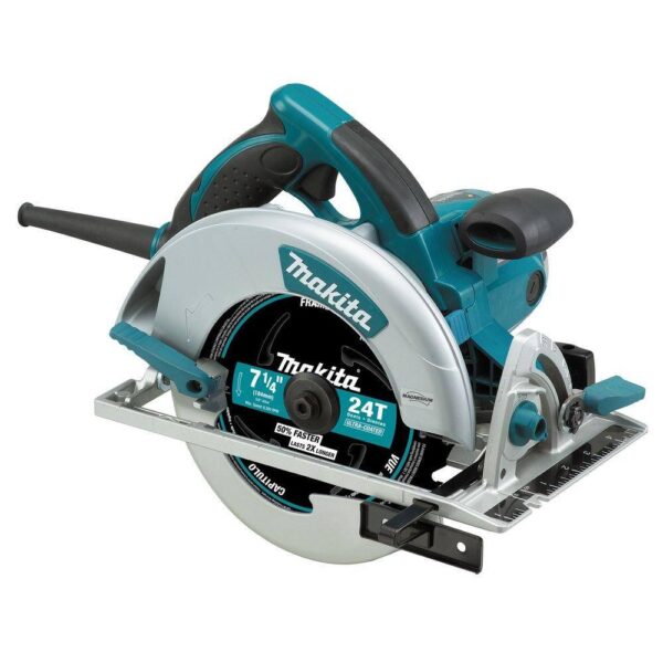 868926 15 Amp 7-1/4 in. Corded Lightweight Magnesium Circular Saw with LED Light, Dust Blower, 24T Carbide blade, Hard Case - Image 3