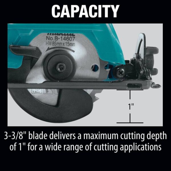 12V max CXT Lithium-Ion Cordless 3-3/8 in. Circular Saw Kit, Case (2.0Ah) - Image 7