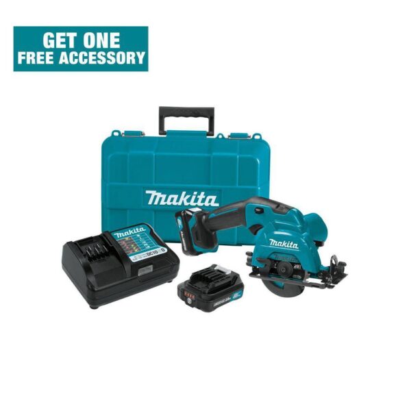 12V max CXT Lithium-Ion Cordless 3-3/8 in. Circular Saw Kit, Case (2.0Ah) - Image 5