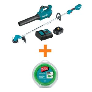 LXT 18V Cordless Li-Ion Leaf Blower/String Trimmer Combo Kit 2-Tools 4.0Ah with bonus 0.08 in. x 175 ft. Trimmer Line