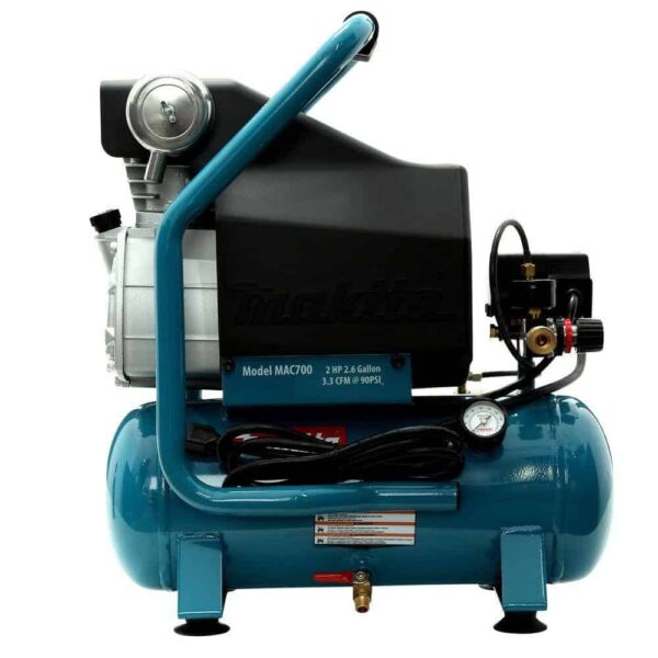 MAC700 2.6 Gal. 2 HP Portable Electrical Hot Dog Air Compressor - Image 8