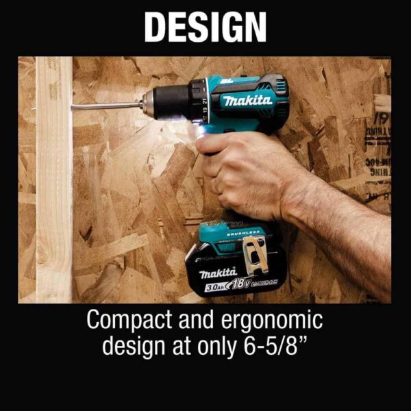 XFD131 18V LXT Lithium-Ion Brushless Cordless 1/2 in. Driver-Drill Kit, 3.0Ah - Image 9