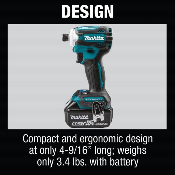 XT288T-XMT03Z 18V LXT Lithium-Ion Brushless Cordless Combo Kit 5.0 Ah (2-Pc) with bonus 18V LXT Variable Speed Oscillating Multi-Tool - Image 8