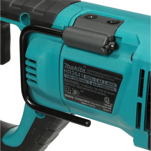 HR2641X1 8 Amp 1 in. Corded SDS-Plus Concrete/Masonry AVT Rotary Hammer Drill with 4-1/2 in. Corded Angle Grinder with Hard Case - Image 3
