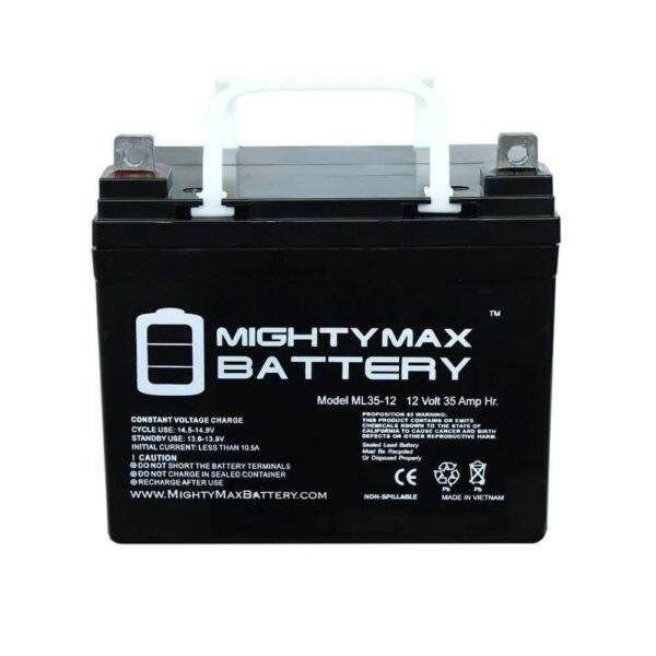 BATTERY 3437261 12V 35Ah Pride Mobility BATLIQ1017 AGM U1 Replacement Battery   2 Pack - Image 3