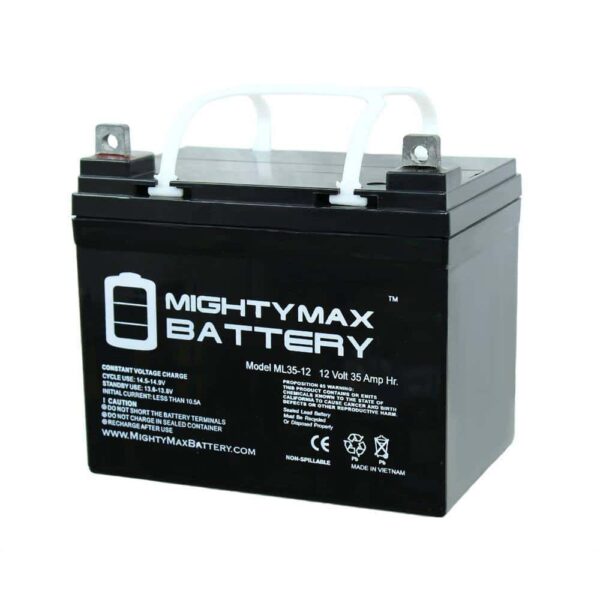 BATTERY 3437261 12V 35Ah Pride Mobility BATLIQ1017 AGM U1 Replacement Battery   2 Pack - Image 6