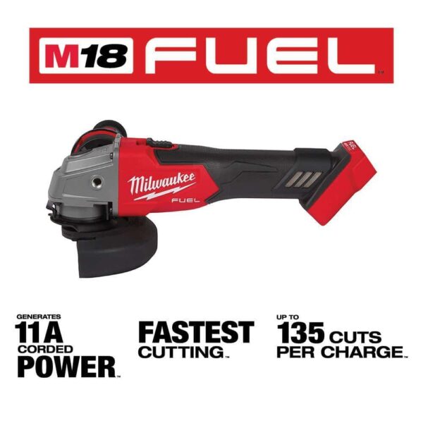 2881-20 M18 FUEL 18V Lithium-Ion Brushless Cordless 4-1/2 in./5 in. Grinder with Slide Switch (Tool-Only) - Image 11