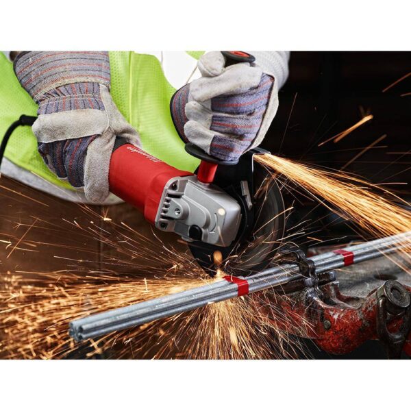 6130-33 7 Amp Corded 4-1/2 in. Small Angle Grinder with Sliding Lock-On Switch - Image 3