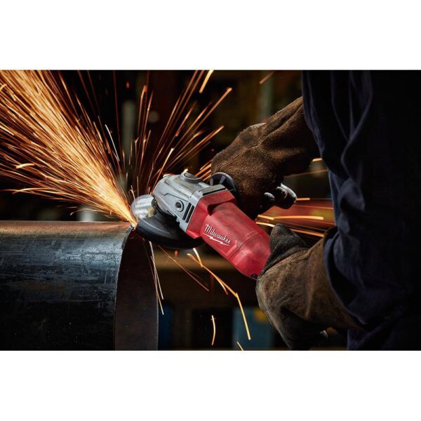 6130-33 7 Amp Corded 4-1/2 in. Small Angle Grinder with Sliding Lock-On Switch - Image 4