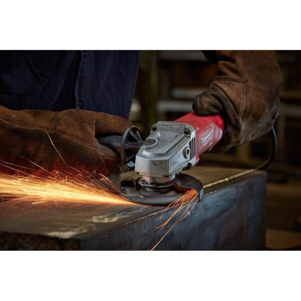 6130-33 7 Amp Corded 4-1/2 in. Small Angle Grinder with Sliding Lock-On Switch - Image 5