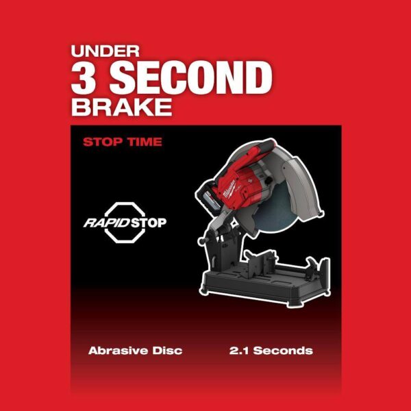 2990-20 M18 FUEL 18-Volt Lithium-Ion Brushless Cordless 14 in. Abrasive Cut-Off Saw (Tool-Only) - Image 7