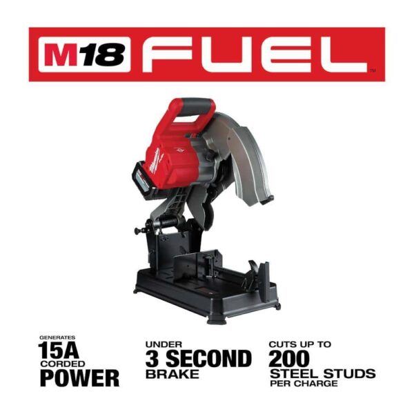 2990-20 M18 FUEL 18-Volt Lithium-Ion Brushless Cordless 14 in. Abrasive Cut-Off Saw (Tool-Only) - Image 2