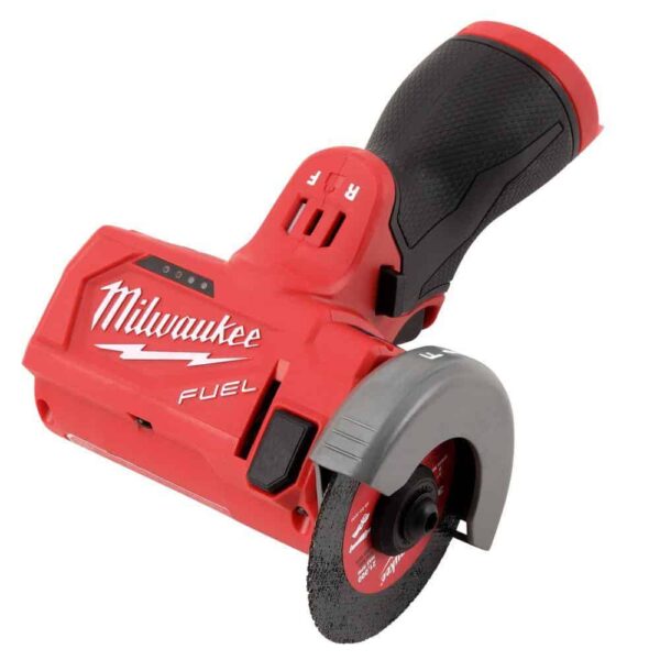 2522-21XC M12 FUEL 12V 3 in. Lithium-Ion Brushless Cordless Cut Off Saw Kit with One 4.0 Ah Battery Charger and Bag - Image 7