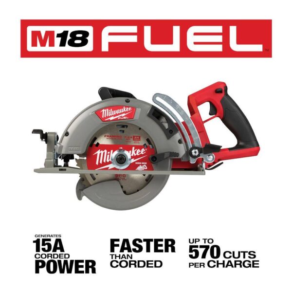 2830-20-2737-20 M18 FUEL 18V Lithium-Ion Cordless 7-1/4 in. Rear Handle Circular Saw with M18 FUEL Jig Saw - Image 4