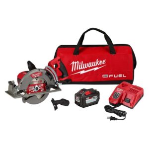 2830-21HD M18 FUEL 18V 7-1/4 in. Lithium-Ion Cordless Rear Handle Circular Saw Kit with 12.0 Ah Battery and Rapid Charger