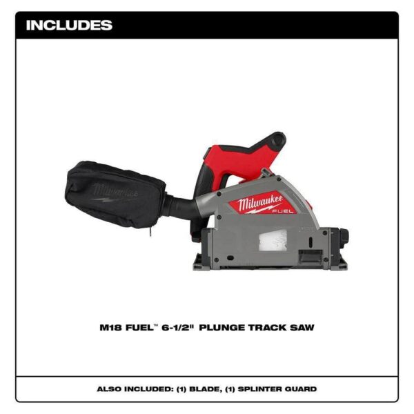 2831-20-2737-20 M18 FUEL 18V Lithium-Ion Cordless Brushless 6-1/2 in. Plunge Cut Track Saw w/Jig Saw - Image 2