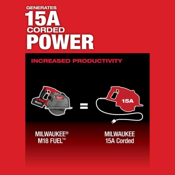 2982-20 M18 FUEL 18V 8 in. Lithium-Ion Brushless Cordless Metal Cutting Circular Saw (Tool-Only) - Image 7