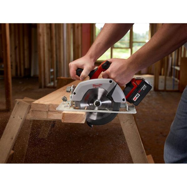 48-59-1850-2630-20 M18 18-Volt Lithium-Ion Cordless 6-1/2 in. Circular Saw with M18 Starter Kit One 5.0Ah Battery and Charger - Image 9