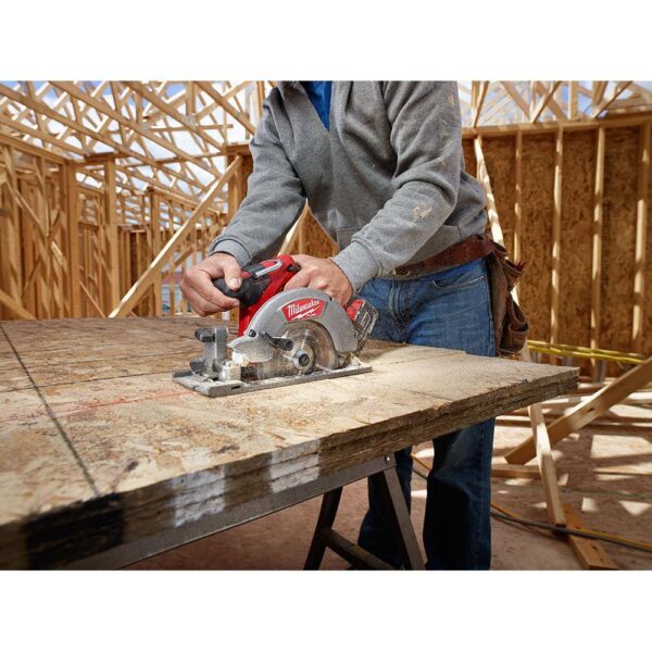 48-59-1850-2730-20 M18 FUEL 18-Volt Lithium-Ion Brushless Cordless 6-1/2 in. Circular Saw w/5.0Ah Battery Starter Kit - Image 9